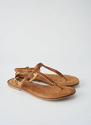 Tongs marron HEY MARLY pour femme