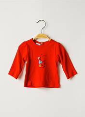 T-shirt orange PETIT BATEAU pour fille seconde vue