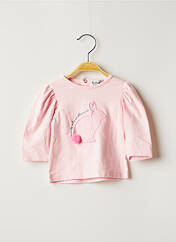 T-shirt rose BULLE DE BB pour fille seconde vue