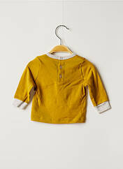 T-shirt jaune PETIT BATEAU pour garçon seconde vue