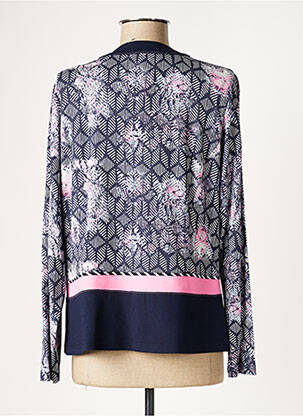 Gilet manches longues stretch bleu PAUPORTÉ femme