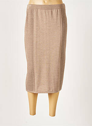 Jupe mi-longue beige PAUPORTÉ femme