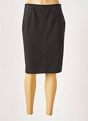Jupe mi-longue taille normale noir PAUPORTÉ femme