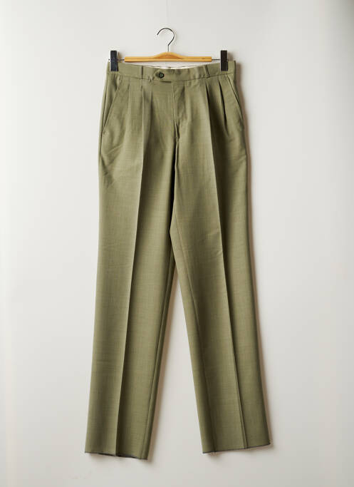 Pantalon droit vert FRANCOIS DEGASNES pour homme