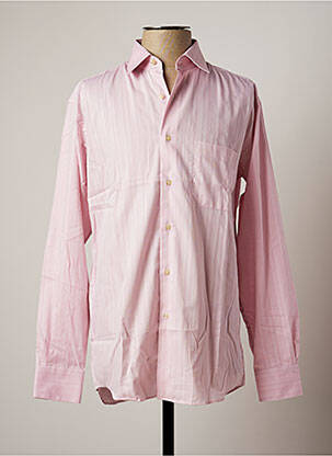 Chemise manches longues rose PIERRE CLARENCE pour homme
