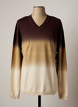 Pull marron PIERRE CLARENCE pour homme