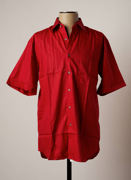 Chemise manches courtes rouge PIERRE CLARENCE pour homme