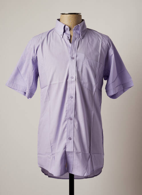 Chemise manches courtes violet CONVAIR pour homme