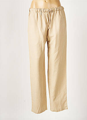 Pantalon large beige CANNA MELLIS pour femme