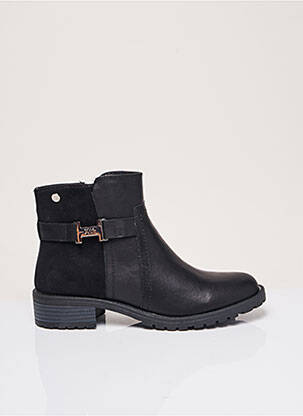 Bottines/boots matière lisse talon de 4 à 6cm noir XTI femme