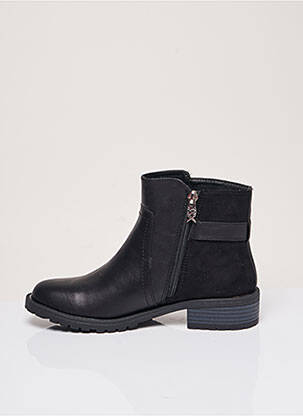 Bottines/boots matière lisse talon de 4 à 6cm noir XTI femme