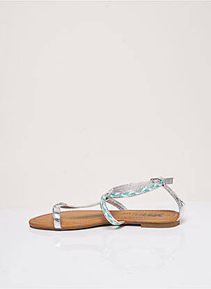 Sandales/nu pieds chiquet talon plat jusqu'à 3cm gris XTI femme