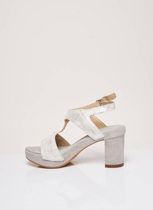 Sandales/Nu pieds gris KHRIO pour femme