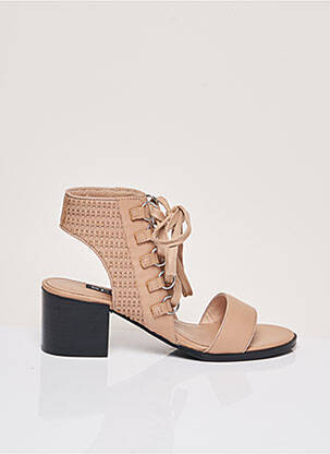 Sandales/nu pieds bout ouvert talon de 4 à 6cm beige SENSO femme