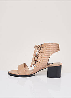 Sandales/nu pieds bout ouvert talon de 4 à 6cm beige SENSO femme