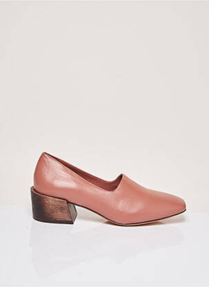 Mocassins carré talon de 4 à 6cm rose MARI GIUDICELLI femme