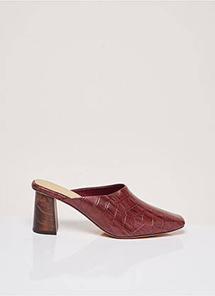 Mules/sabots type de semelle amortissante talon de 4 à 6cm rouge MARI GIUDICELLI femme
