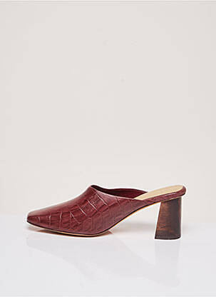 Mules/sabots type de semelle amortissante talon de 4 à 6cm rouge MARI GIUDICELLI femme