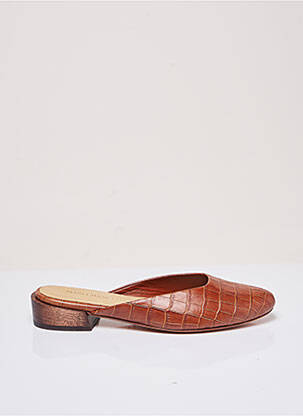 Mules/sabots type de semelle amortissante talon plat jusqu'à 3cm marron MARI GIUDICELLI femme