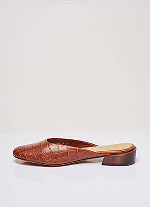 Mules/sabots type de semelle amortissante talon plat jusqu'à 3cm marron MARI GIUDICELLI femme
