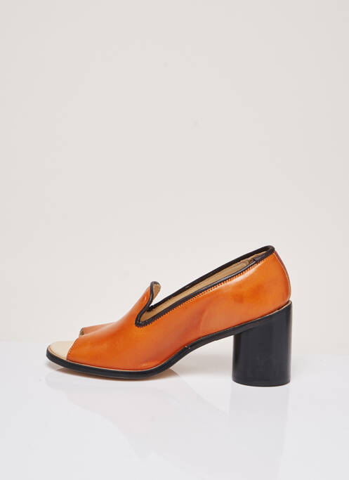 Sandales/Nu pieds orange DEUX SOULIERS pour femme
