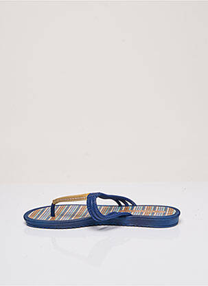 Tongs bout ouvert talon plat jusqu'à 3cm bleu GRENDHA femme