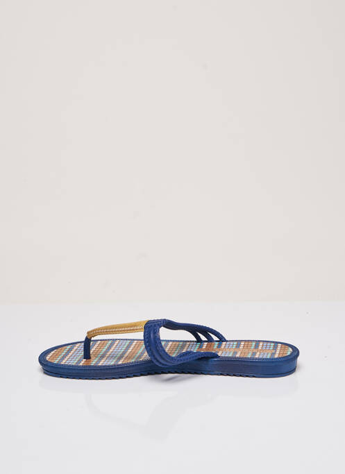 Tongs bout ouvert talon plat jusqu'à 3cm bleu GRENDHA femme