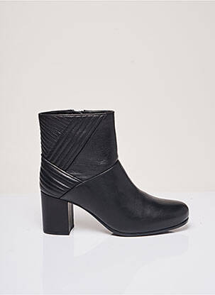 Bottines/boots matière lisse talon de 4 à 6cm noir UNISA femme