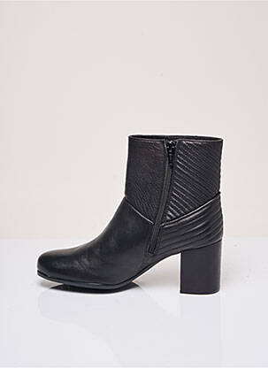 Bottines/boots matière lisse talon de 4 à 6cm noir UNISA femme