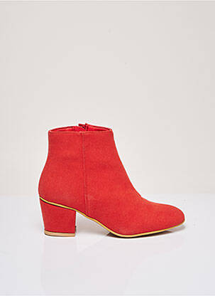 Bottines/Boots rouge GOOD GUYS pour femme