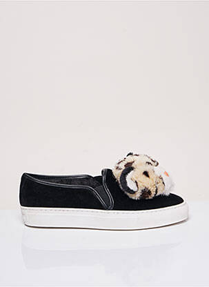 Slip ons nubuck talon plat jusqu'à 3cm noir KATY PERRY femme