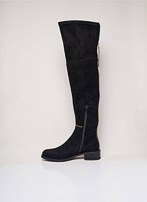 Cuissardes nubuck talon de 4 à 6cm noir UNISA femme