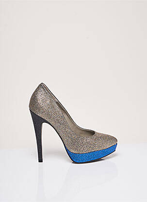 Escarpins type de semelle amortissante talon haut de 10cm et plus bleu STUDIO femme