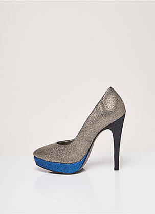 Escarpins type de semelle amortissante talon haut de 10cm et plus bleu STUDIO femme