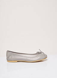 Ballerines matière lisse talon plat jusqu'à 3cm gris SWEET LEMON femme