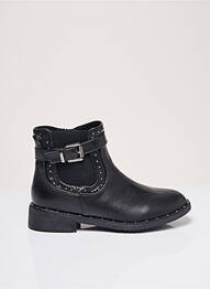 Bottines/boots matière lisse talon plat jusqu'à 3cm noir XTI femme