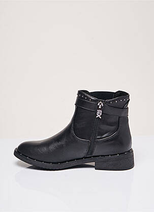 Bottines/boots matière lisse talon plat jusqu'à 3cm noir XTI femme