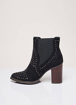 Bottines/boots nubuck talon de 7 à 9cm noir XTI femme