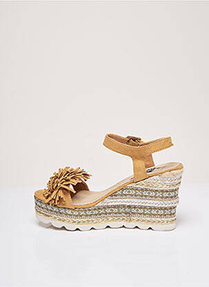 Sandales/nu pieds talon compensé talon de 7 à 9cm marron XTI femme