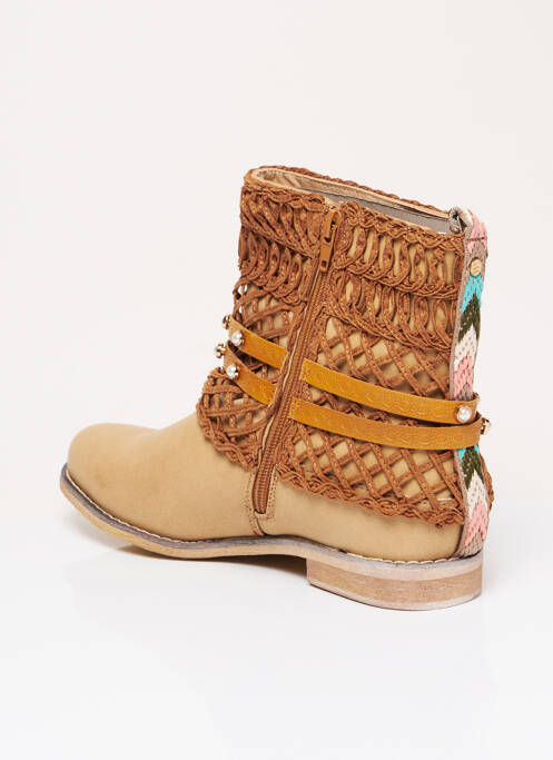 Bottines/Boots beige BULLBOXER pour femme