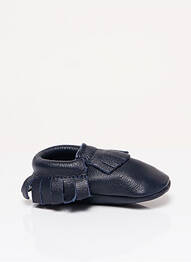 Chaussons/pantoufles fermeture elastique bout rond bleu HIPPIE YA enfant