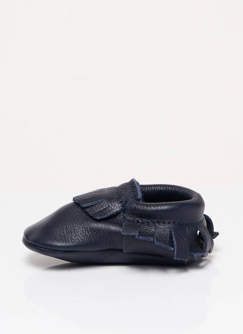 Chaussons/pantoufles fermeture elastique bout rond bleu HIPPIE YA enfant