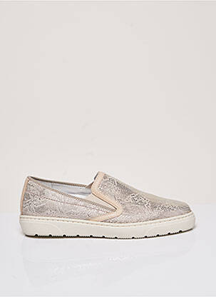 Slip ons plateforme talon plat jusqu'à 3cm beige ARA femme