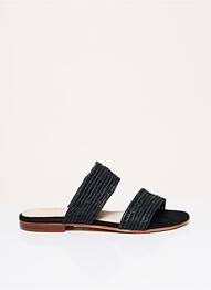 Mules/sabots matière lisse talon plat jusqu'à 3cm noir CHARLOTTE WOIVRE femme
