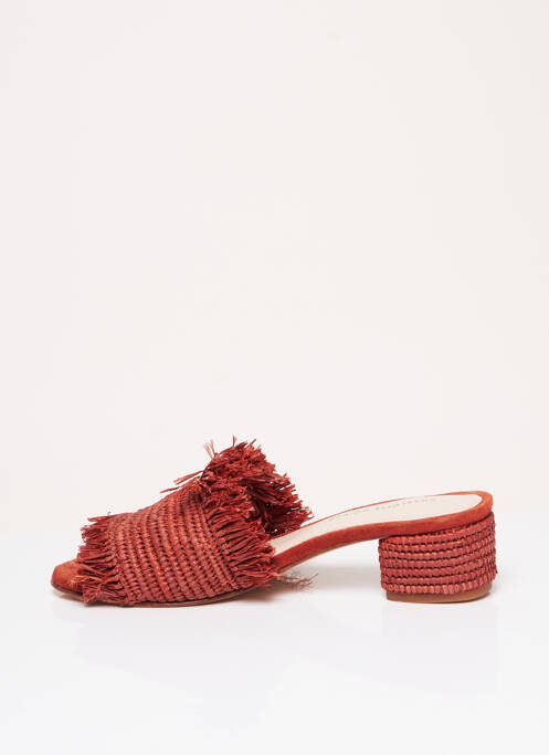 Mules/Sabots rouge CHARLOTTE WOIVRE femme