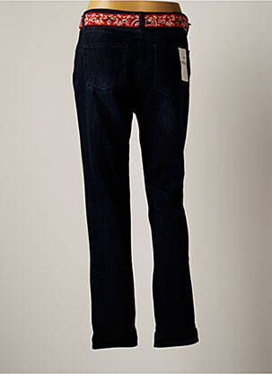 Jeans coupe droite broderie rivets taille normale bleu FIVE femme