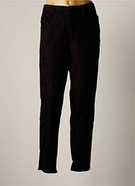 Pantalon slim taille élastique taille haute noir FIVE femme