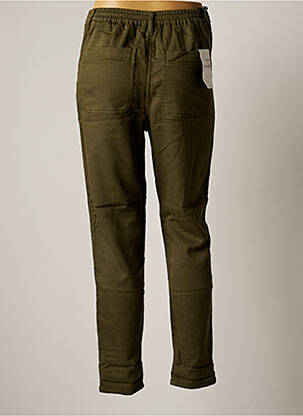 Pantalon slim taille haute taille haute vert FIVE femme