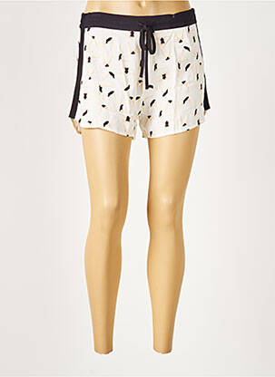 Short taille élastique taille haute blanc PASSIONATA femme