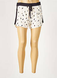 Short taille élastique taille haute blanc PASSIONATA femme